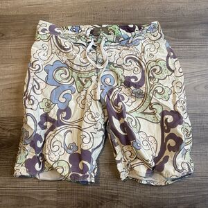 Old Navy Swim Trunks Mens Small Shorts Multicolor Beige Blue Purple 90s Y2K